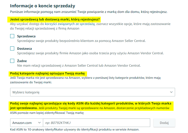 Jak zarejestrować markę na Amazonie?