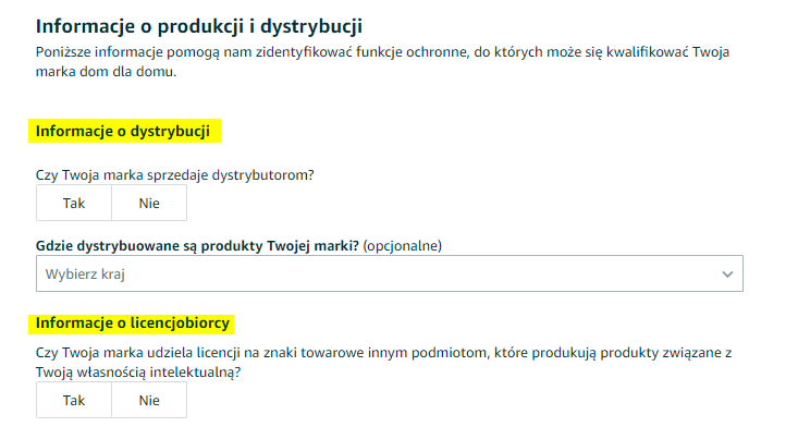 Rejestracja marki na Amazon.